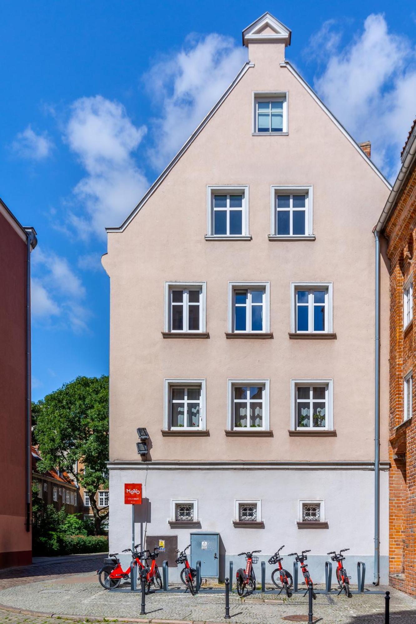 Stylowy Apartament W Sercu Starowki Z Widokiem Na Motlawe Gdansk Exterior foto